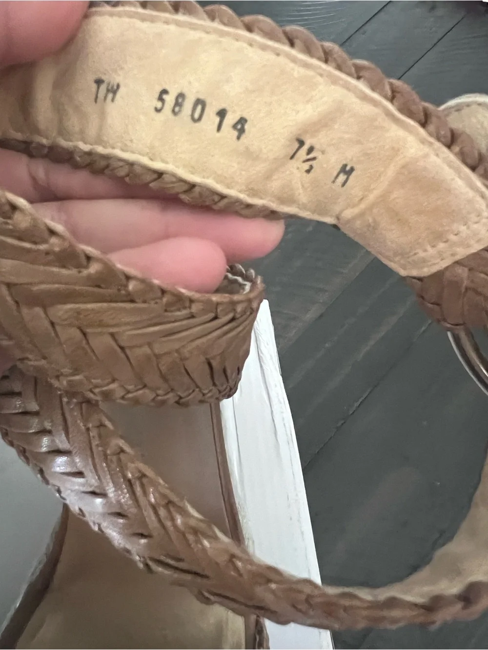 Stuart Weitzman Woven Espadrille Wedge Sandals-sz 7.5 - Picture 5 of 7